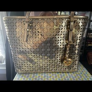 Michael Kors Flower Perforated Tote